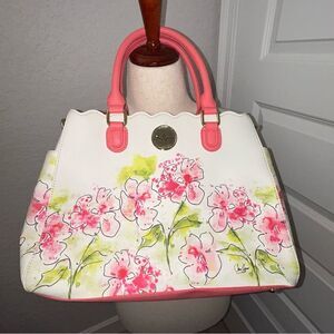Jane Seymour Danberry Mint Floral Print Tote Shoulder Bag